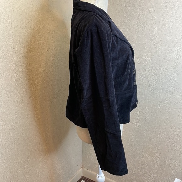 Cato Black Corduroy 3 Button Blazer/Jacket - Picture 4 of 11